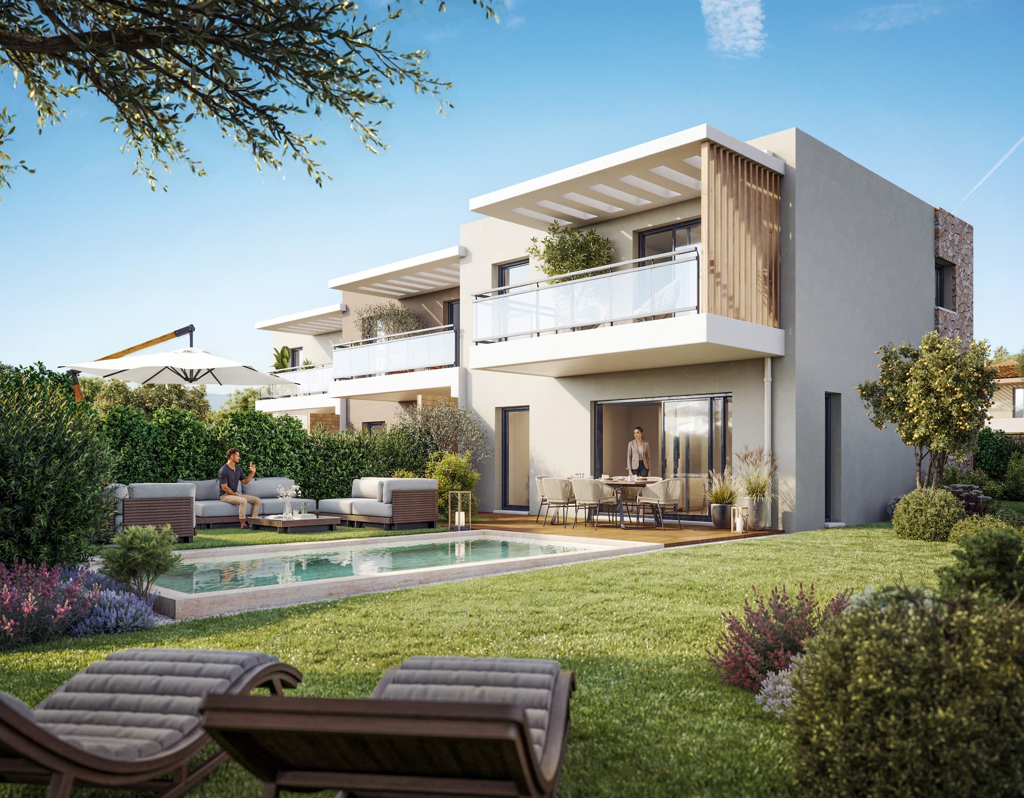 Cagnes-sur-Mer – Villas neuves avec piscine privée 
