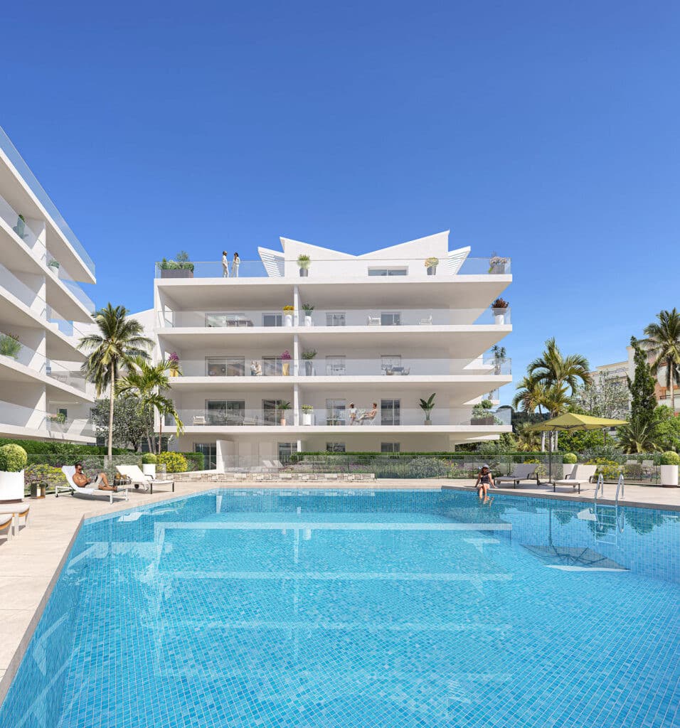 Cannes –  Montfleury – 3P appartement avec grand terrasse- Résidence neuve de prestige avec piscine